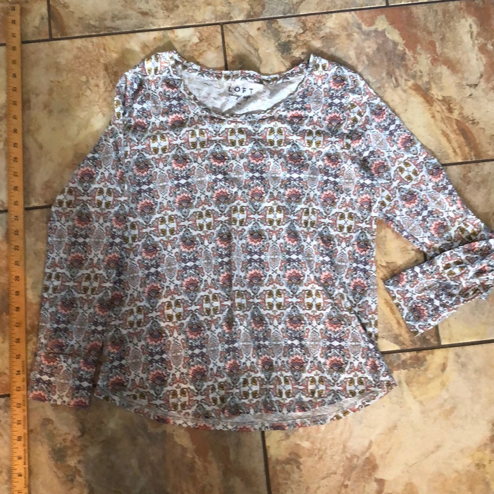 Loft vintage soft 100% cotton long sleeve shirt